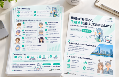 17ページの営業資料をA4両面チラシへ。 生成AIと一緒にデザインから入稿まで進めてみた