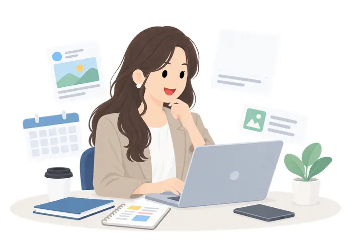SNS運用企画立案 イラストアニメ